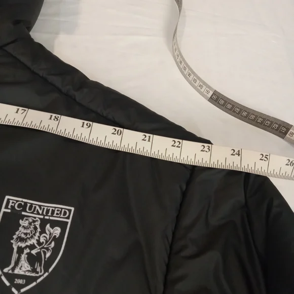 Adidas Men's Vintage Black Puffer zip Up Black Jacket Size Large